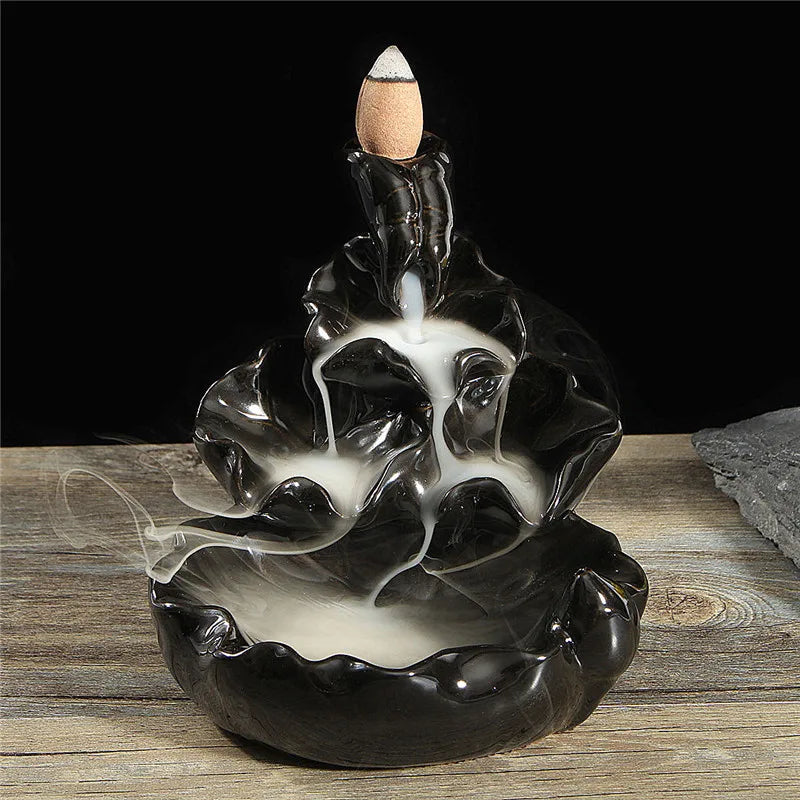 Waterfall Ceramic Incense Burner