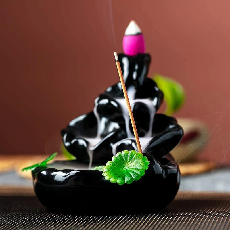 Waterfall Ceramic Incense Burner