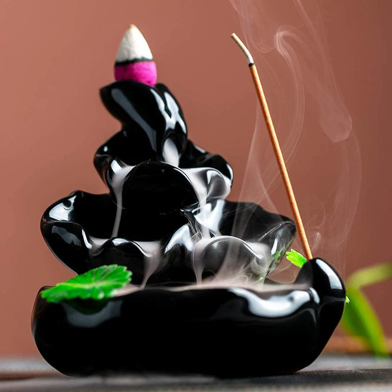 Waterfall Ceramic Incense Burner