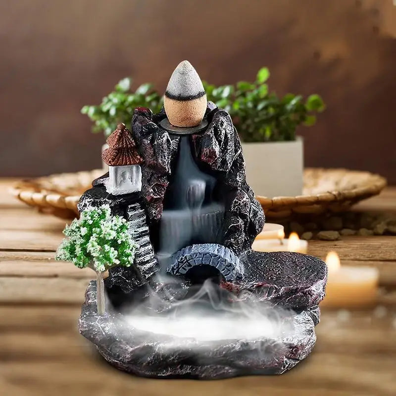Waterfall Smoke Incense Tower Burner
