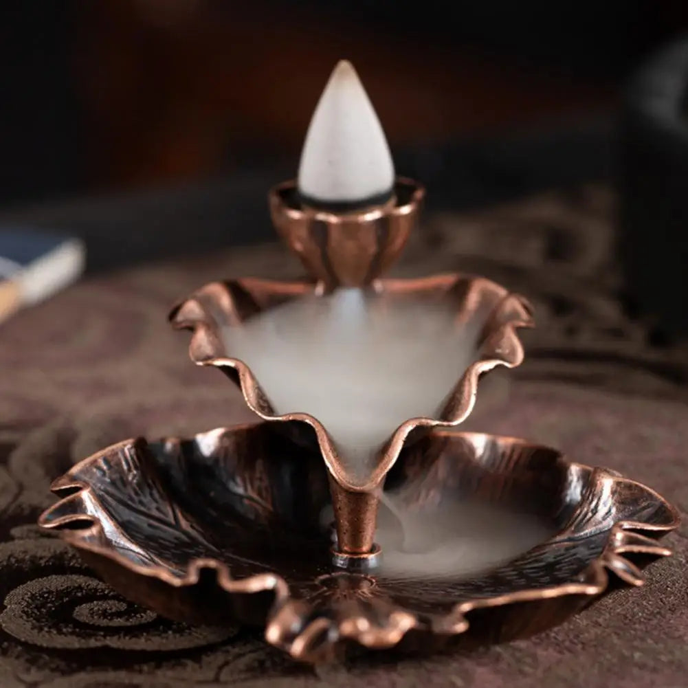 Lotus Leaf Waterfall Fragrance Backflow Incense Burner