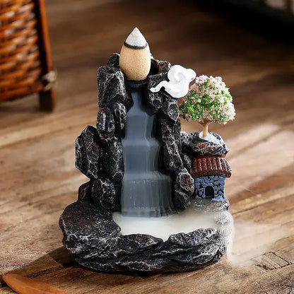 Waterfall Smoke Incense Tower Burner