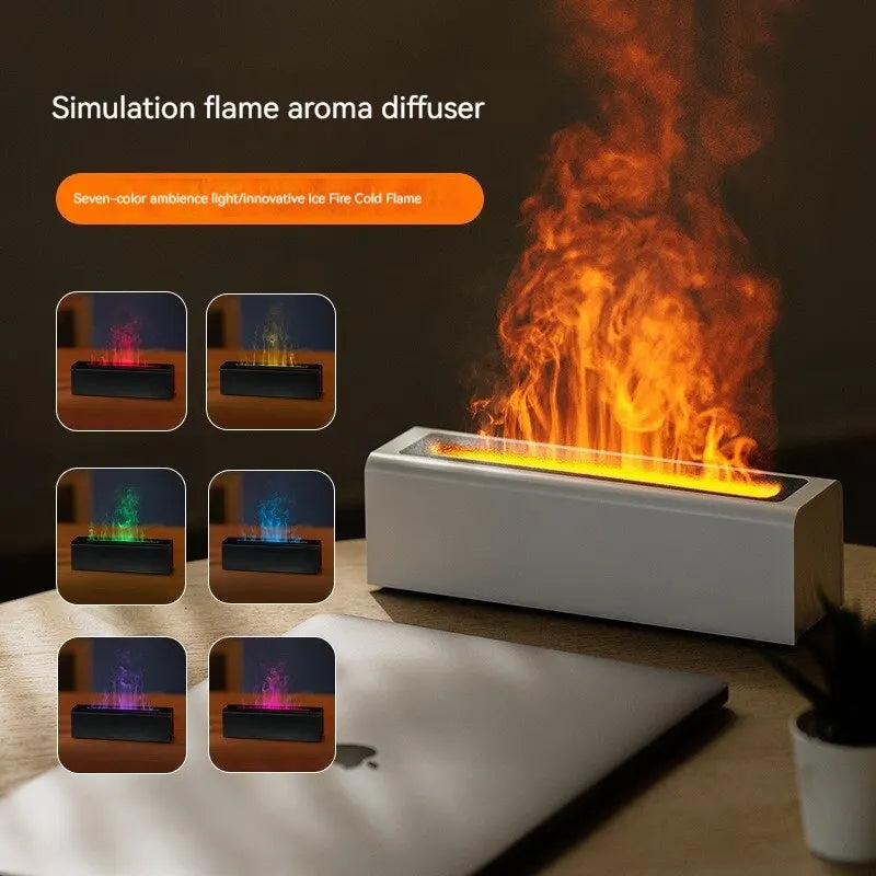 Colorful Simulation Flame Diffuser USB Plug-in Fragrance