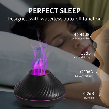 130ml Volcanic Aroma USB Diffuser Essential Oil Lamp