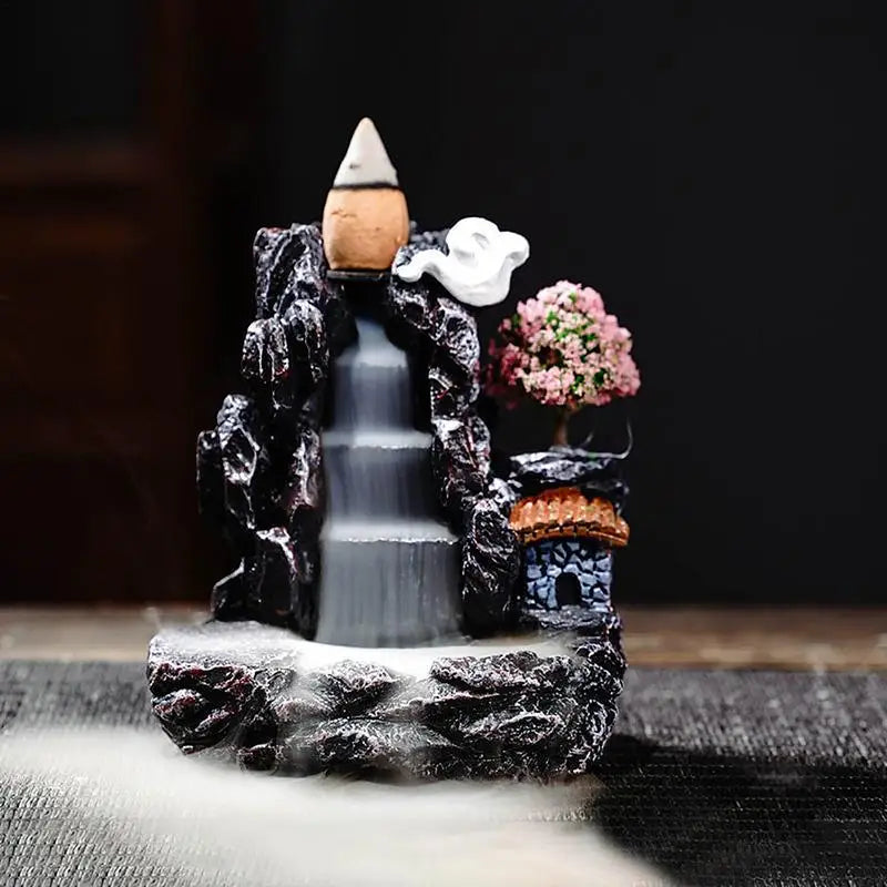 Waterfall Smoke Incense Tower Burner